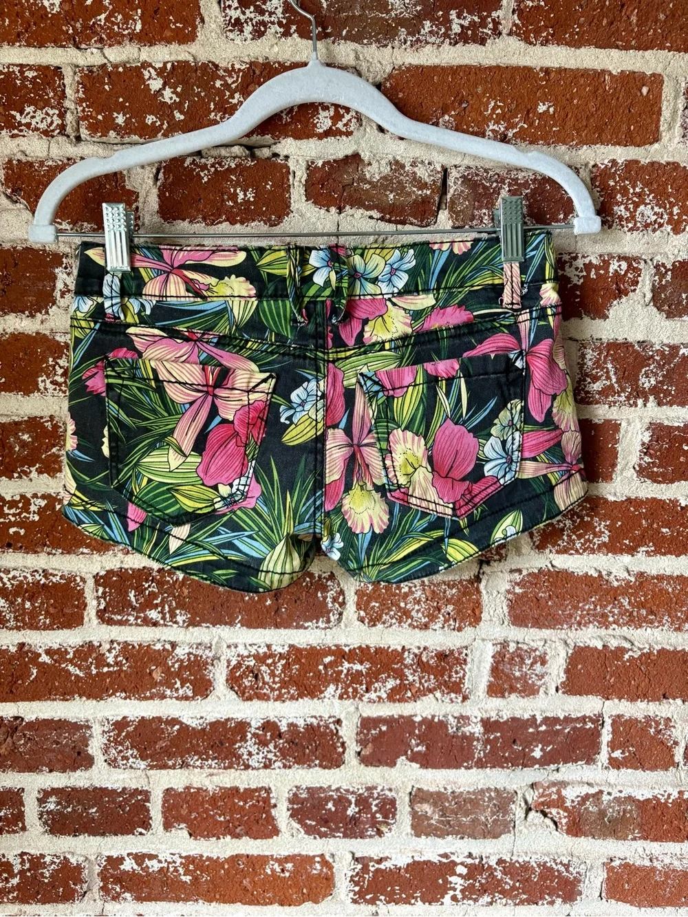 Y2K Hot Kiss Floral / Hawaiian Low Rise Shorts